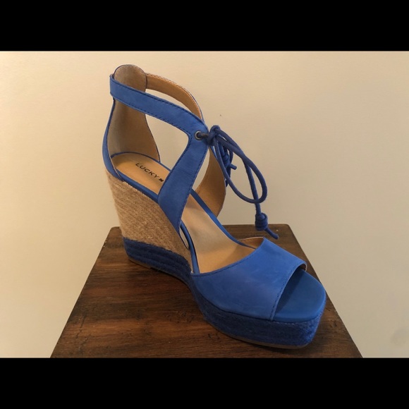 Lucky Brand Blue wedges - Picture 5 of 6